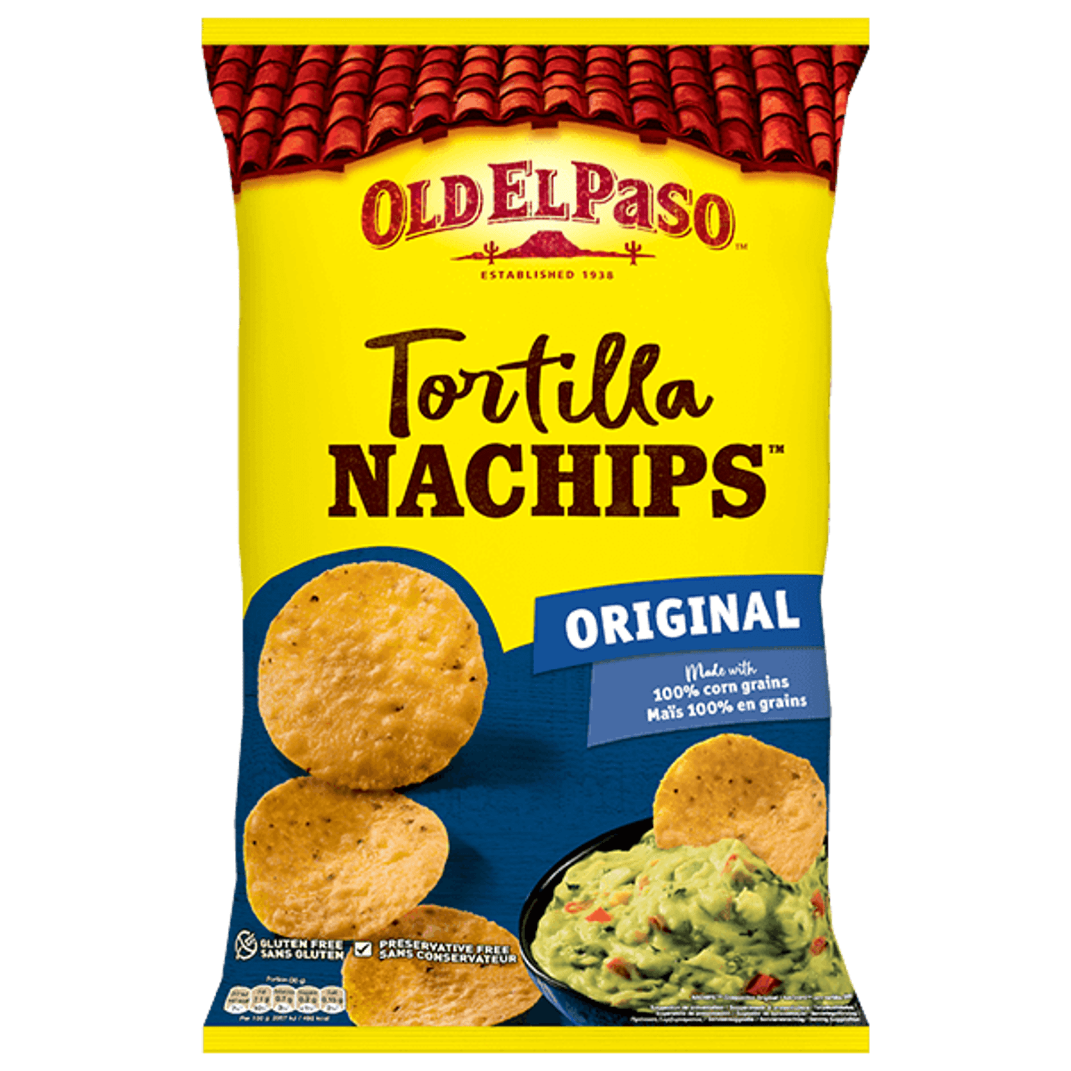 pack of Old El Paso's original nachips (185g)